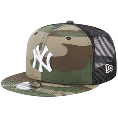 Мужская камуфляжная кепка New Era New York Yankees Trucker 9FIFTY Snapback