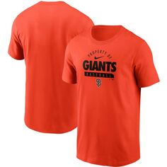 Мужская оранжевая футболка Nike San Francisco Giants Primetime Property Of Practice