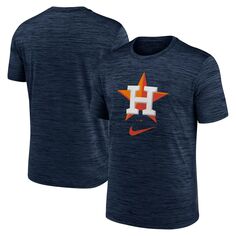 Мужская темно-синяя футболка Nike Houston Astros Logo Velocity Performance