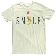 Мужская футболка с изображением воздушного шара и улыбки Disney&apos;s Winnie The Pooh Licensed Character