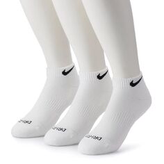 Мужские низкие спортивные носки Everyday Plus Cushion, три пары Nike, белый