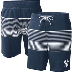 Мужские спортивные шорты для плавания Carl Banks Navy New York Yankees Coastline Volley G-III