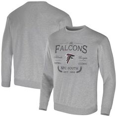 Мужской пуловер с капюшоном Atlanta Falcons NFL x Darius Rucker Collection от Fanatics Heather Grey Atlanta Falcons