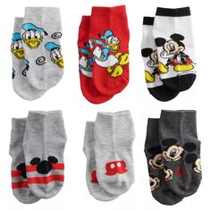 Набор носков для малышей Disney&apos;s «Микки Маус и друзья» (6 шт.) Licensed Character