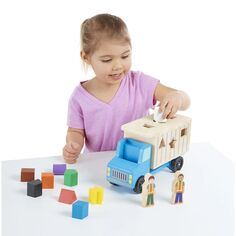 Игровой набор Melissa &amp; Doug для сортировки самосвалов Melissa &amp; Doug