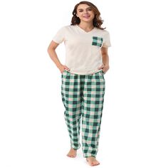 Женская одежда для сна с v-образным вырезом, ночная рубашка и брюки, пижамный комплект для дома cheibear