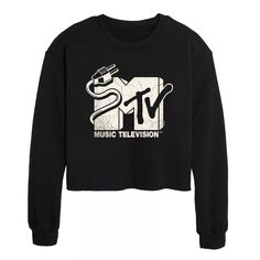 Укороченный свитшот с логотипом MTV Unplugged для юниоров Licensed Character, черный