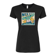 Детская футболка с рисунком «Nice Kitty» Disney/Pixar Monsters Inc. Licensed Character, черный