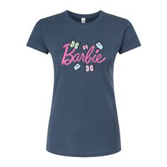 Облегающая футболка с логотипом Barbie для юниоров Licensed Character, синий