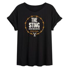 Юниорская футболка большого размера с рисунком Yellowstone The Sting Licensed Character