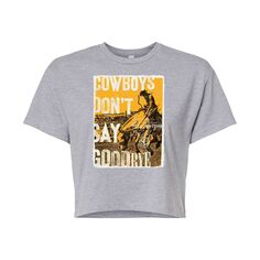 Укороченная футболка для юниоров Yellowstone Cowboys Licensed Character, серый