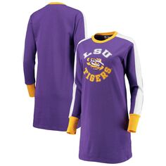 Женское платье G-III 4Her by Carl Banks фиолетового/золотого цвета LSU Tigers Hurry-Up Offense Dress G-III