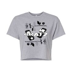 Укороченная футболка с логотипом Bratz Y2K для юниоров Licensed Character, серый