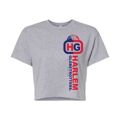 Укороченная футболка с логотипом Juniors&apos; Harlem Globetrotters Licensed Character, серый