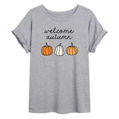 Осенняя футболка большого размера с рисунком Juniors&apos; Welcome Licensed Character