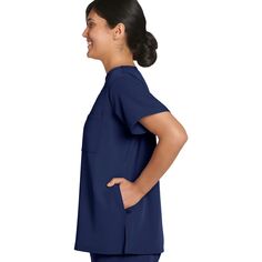 Plus Size Jockey Scrubs Sleek Scrub Top 2480 Jockey, черный