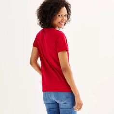Женская футболка Sonoma Goods For Life Holiday с короткими рукавами и рисунком Sonoma Goods For Life