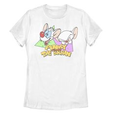 Детская футболка с логотипом Pinky And The Brain в стиле ретро Licensed Character