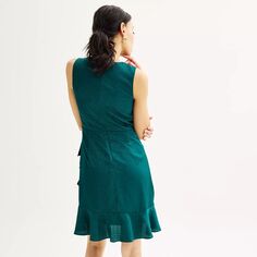 Женское мини-платье без рукавов с запахом Nine West Nine West
