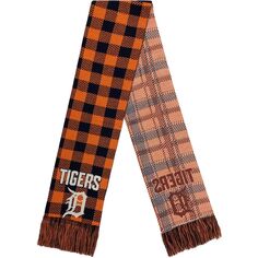 Клетчатый шарф FOCO Detroit Tigers с цветными блоками Unbranded