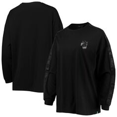 Женская черная футболка с длинным рукавом The Wild Collective Minnesota United FC Tri-Blend Unbranded
