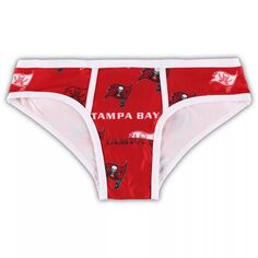 Женские спортивные красные трусики Tampa Bay Buccaneers с принтом и принтом для женщин Unbranded