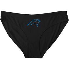 Женские спортивные трусики Concepts Black Carolina Panthers с однотонным логотипом Unbranded