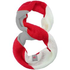 Женский вязаный шарф бесконечности с цветными блоками Houston Rockets Unbranded