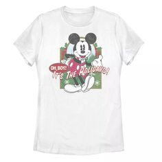 Рождественская футболка с изображением Микки Мауса для юниоров Disney &quot;О боже, это каникулы&quot; Licensed Character
