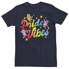 Футболка с рисунком бойфренда с надписью «Happy Rainbow Letters» Care Bears Pride Vibes Licensed Character