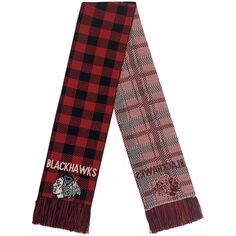 Шарф в клетку FOCO Chicago Blackhawks с цветными блоками Unbranded