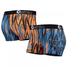 Женское классическое штапельное нижнее белье Ethika Orange New York Knicks Unbranded