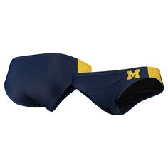 Женские плавки бикини темно-синего цвета с надписью FOCO Michigan Wolverines Unbranded