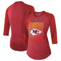 Футболка с длинным рукавом Majestic Threads Kansas City Chiefs, красный