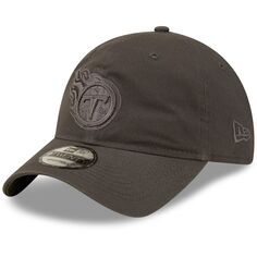 Мужская регулируемая шляпа New Era Graphite Tennessee Titans Core Classic 2.0 в тон 9TWENTY