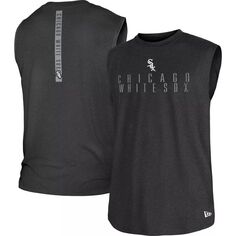 Мужская черная майка New Era Chicago White Sox Team Muscle Tank