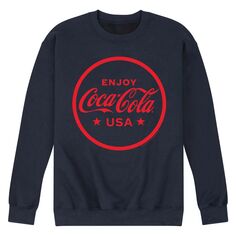 Мужской флисовый свитшот с рисунком Coca-Cola Enjoy CocaCola USA Licensed Character