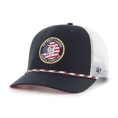 Мужская регулируемая кепка темно-синего цвета с нашивкой Trucker Union &apos;47 Detroit Tigers Union
