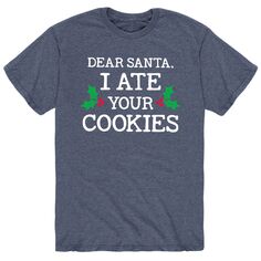 Мужская футболка «Дорогой Санта, я съел твое печенье» Licensed Character