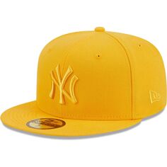 Мужская приталенная кепка New Era Gold New York Yankees Color Pack 59FIFTY