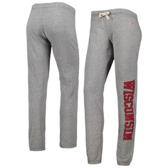 Джоггеры League Collegiate Wear Wisconsin Badgers, серый