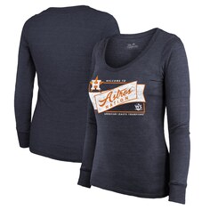 Футболка с длинным рукавом Majestic Threads Houston Astros, нави