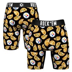 Боксеры Rock Em Socks Pittsburgh Steelers, черный