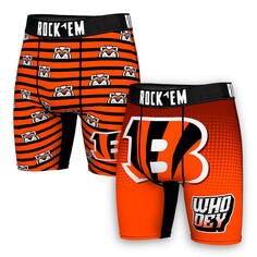 Боксеры Rock Em Socks Cincinnati Bengals, оранжевый