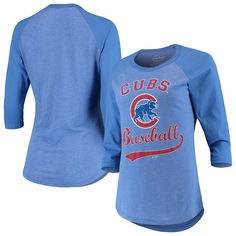 Футболка с длинным рукавом Majestic Threads Chicago Cubs, роял