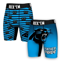 Боксеры Rock Em Socks Carolina Panthers, синий