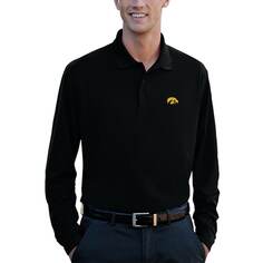 Поло с длинным рукавом Vantage Apparel Iowa Hawkeyes, черный