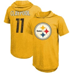 Футболка с именем и номером Majestic Threads Pittsburgh Steelers, золотой