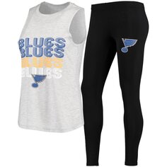 Пижамный комплект Concepts Sport St Louis Blues, серый