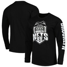 Футболка с длинным рукавом Stadium Essentials Brooklyn Nets, черный